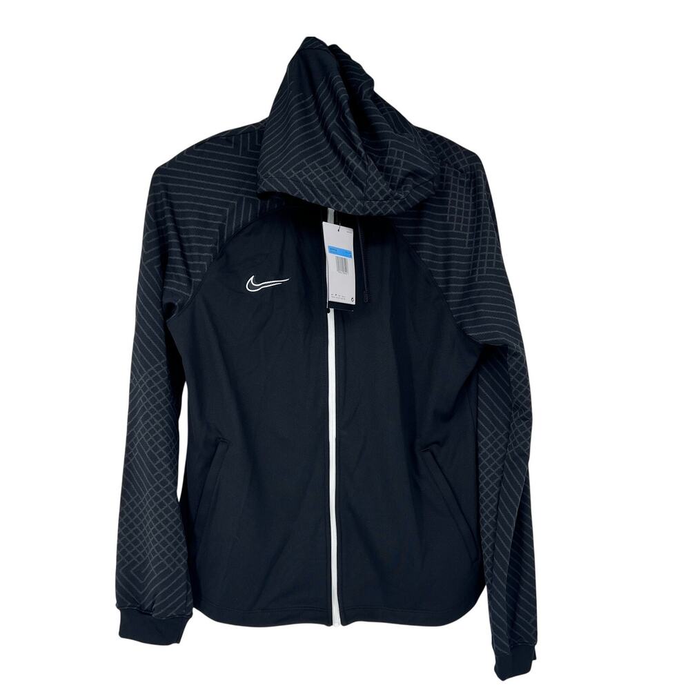Nike Dri-FIT Strike Full Zip Soccer Jacket Women's MEDIUM‎ Black & Grey DH9153